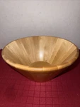 Ikea Of Sweden Hardwood Salad Or Fruit Bowl 11 Round 4 1/2 Deep. Fixed Price $12.80.