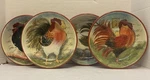 PRE-OWNED/DISPLAYED*S/4 Certified International Rooster Pasta/salad/soup Bowls. Fixed Price $59.60.