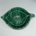 2 Pc Opalhouse Bamboo Green Leaf Bowls. Fixed Price $22.00.