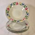 Farberware Dorchester Stoneware Set 4 Soup/cereal Bowls 7.5 Pattern #388 Mint. Fixed Price $24.95.