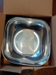 Wilton Armetale Boston Medium Serving Bowl, Square, 9-INCH Original Box. Fixed Price $22.50.
