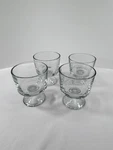 Set Of 4 Vintage Anchor Hocking Presence Mini Trifle Dessert Glass Bowl G-226. Fixed Price $20.00.