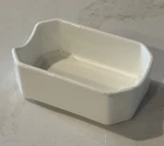 Fortessa 590130 2.75 Inch Vitrified China Sugar Packet Holder White Set Of 15. Fixed Price $184.00.