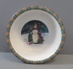 Certified International Susan Winget Snowman Soup / Cereal Bowl. Fixed Price $6.50.