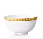 L'objet Corde Gold Cereal Bowl Limoges Porcelain Hand Painted Portugal 5.5" New. Fixed Price $80.91.