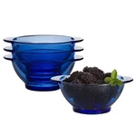 Set Of 4 15 Oz Cobalt Blue Glass Bowls, Cereal / Soup Salad. Fixed Price $30.95.