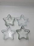 Lot Of 4 Star Glass Dish Libbey Candy Nut Serving Storage 6 Heavy Bottom. Fixed Price $17.99.