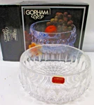 Gorham Full Lead Crystal Bowl 7 1/2" Kingsbury Collection Nib. Fixed Price $14.99.
