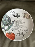Rosanna Pasta Italiana Bowl White, 8.25" Linguine Euc. Fixed Price $22.99.