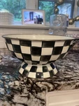 Mckenzie Childs Large Bowl Courtley Pattern. Fixed Price $130.00.