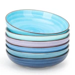 Kitchentour Ceramic Pasta - Large Salad Porcelain Serving Set 2. Fixed Price $54.40.