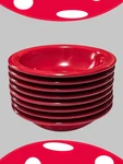 Carlisle Melamine Red Grapefruit Bowl 10 Oz Nuts Set Of 8 Break Resistant. Fixed Price $29.99.