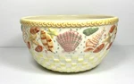 Temptations By Tara "summer Shells" 3 Qt. Round Mixing/serving Bowl 9". Fixed Price $30.00.