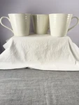 Royal Doulton Gordon Ramsay Maze White 12 Oz Coffee Mugs Cups Set 3. Fixed Price $24.95.