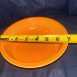 Homer Laughlin Fiesta Tangerine 7" Stoneware Coupe Soup Cereal Bowl Usa. Fixed Price $9.99.
