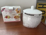 Norpro Porcelain Stay Cool/warm Dip Server Holds More Than 1.5 Cups Of Nob. Fixed Price $25.99.
