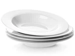 Yhy Soup Bowls, Pasta Set Of 4, White Shallow Plates, Porcelain R.... Fixed Price $42.39.
