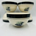Folkcraft Stoneware Loon Lake By Scotty Z Soup Cereal Bowls Set Of 5 Excel Cond. Fixed Price $40.00.