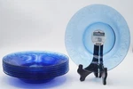 Corningware Serveware Cobalt Blue Glass 11" Pasta Bowl Swirl Scroll Rim 1-PIECE. Fixed Price $15.00.
