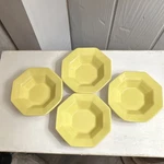 Independence Ironstone By Interpace Yellow Octagon Bowls Set Of 4 Japan. Fixed Price $25.00.