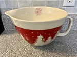 The Bakeshop By Master Class Christmas Trees Ceramic Mixing Bowl 9 Diameter. Fixed Price $18.50.