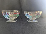 Set Of 2 Crate & Barrel Hungary Handpainted Floral Bowls/candy Dishes. Fixed Price $40.00.