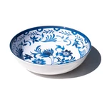 Abode Homewares Medallion Flower Melamine Serving Bowl - Blue 11.9". Fixed Price $42.99.