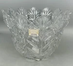 Nwt Fifth Avenue Portico 24% Full Lead Handcut Scallop Rim Crystal Bowl Poland. Fixed Price $28.00.