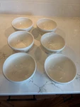 Anthropologie Amelie Latte Bowls 5 Diameter Coupe Cereal White Set Of 6. Fixed Price $49.99.