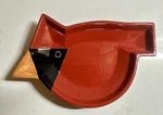Tim Coffey For Demdaco Hand Painted Cardinal Bowl The Nature Christmas 6". Fixed Price $16.75.