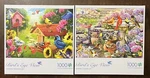 2X Buffalo 1000 Pc Puzzles: Bird's Eye View - Spring Clean Up & Garden Birdhouse. Fixed Price $18.75.