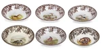 Spode Woodland Set Of Six Ascot Bowls- Designs ---STYLE----3663---ALL Birds. Fixed Price $114.99.