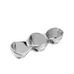 Nambe Triple Server 3 Part Divided Serving Tray For Condiments, D.... Fixed Price $119.30.