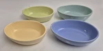 Williams Sonoma Spotted Easter Egg Bowls Polka Dot Pastel Oval Set Of 4. Fixed Price $23.96.