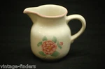 Vintage VIL9 China By Villeroy & Boch Milk Creamer Pink Band Flower Center. Fixed Price $16.99.