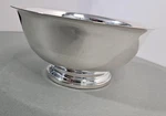 Vtg. Gorham Silver Plated Footed Serving Bowl 4" X 8" Dia E.p., #YC780. Fixed Price $28.00.