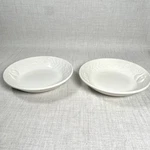 Crate And Barrel Fruit Embossed White 8 Salad Bowls Made In Italy. Fixed Price $16.99.