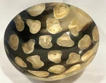 All Natural Renaissance Style Hand Carved Bovine Bison Horn Bowl Unique Marbling. Fixed Price $14.99.