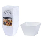 Lillian Tablesettings Condiment Small Dessert Serving Pearl Square Bowls 8 Oz. Fixed Price $15.73.