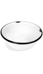 Red Co. Set Of 4 Enamelware Metal Classic 20 Oz Round Cereal Bowl. Fixed Price $20.37.