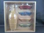 Signature Sorrento 5 Pieces Dipping Set 4 Bowls, Olive Oil & Vinegar Bottle Nib. Fixed Price $22.00.