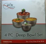 Starcrafts Stainless Steel Deep Bowl Set Piece Model 92364. Fixed Price $14.98.