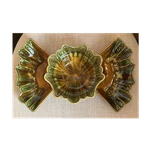 Vtg Mcm Calif Usa Ceramic Drip Glaze Bowl /tray 3-PIECE Abstract Catch All Set. Fixed Price $30.00.