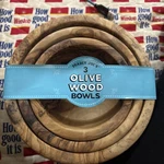 New Trader Joe's Set Of Hand Crafted Tunisian Olive Wood Nesting Bowls #3. Fixed Price $29.95.