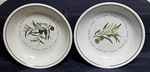 Two Williams Sonoma WSO20 Olives Pasta Bowls 9 1/2" Picholine & Sevillano. Fixed Price $49.99.