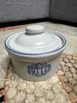 Pfaltzgraff Yorktowne Butter Tub Crock With Lid 065 Blue Usa. Fixed Price $15.00.