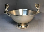 Crate & Barrel Small Christmas Reindeer Buck Bowl Candy Dish 610-275 Silver. Fixed Price $28.00.