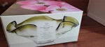 New! Lenox Organics Collection Green Hue Low Bowl 11" Non-lead Crystal. Fixed Price $50.00.