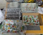 New Temptations Flora Daisy Set Of 3 Bakeware With Racks,trivets And Lids,. Fixed Price $85.00.