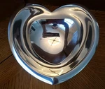 Nambe Classic Heart Shape Love Bowl, 8.5 Inch, Alloy Metal - Silver. Fixed Price $79.46.